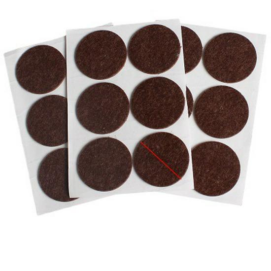 Self-Adhesive Protective Pads for Table and Chair Legs - Anti-Collision, Noise-Reducing, Solid Wood Furniture Cushioning