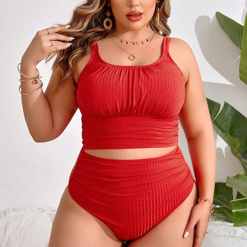 TS JYL-SW170 Plus Size One-Piece, One Shoulder Cutout Luxury Swimwear L