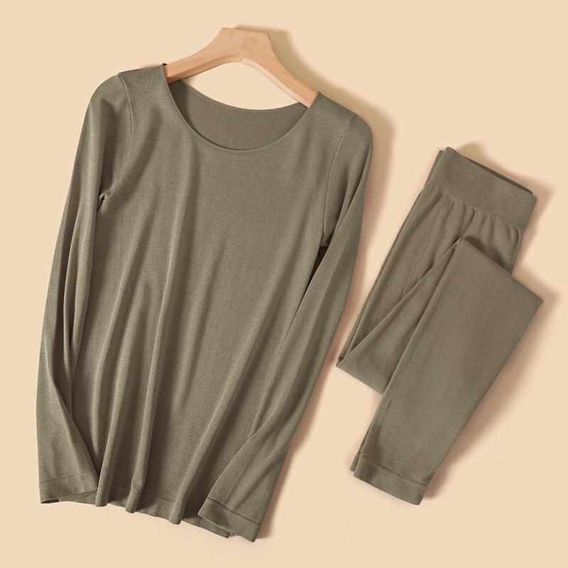 Women's Thermal Wool Underwear Set for Autumn/Winter - Warm, Lightweight, and Comfortable