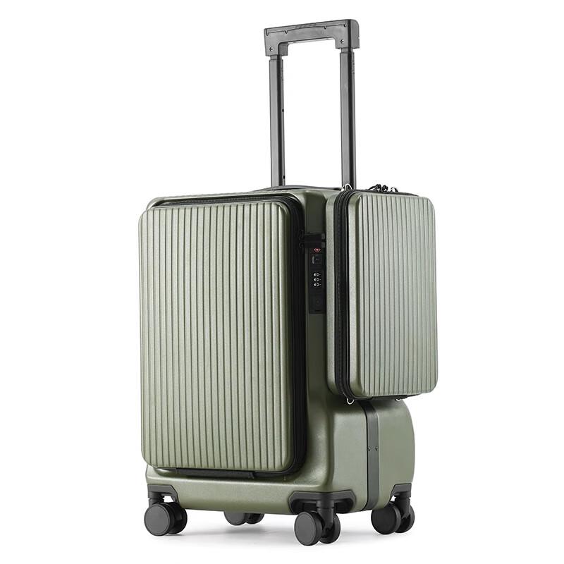 Military Green Multi-functional Carry-on Luggage