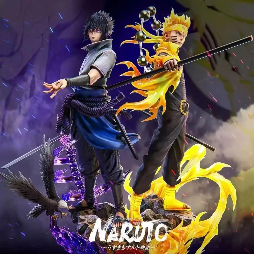 New Anime Shippuden Figurine Naruto Uzumaki Uchiha Sasuke PVC Action Figure Statue Collection Model Toys Anime Figure