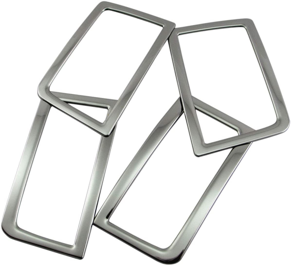 

BRIGHTZ Finish Stainless Steel Plated Air Conditioning Rings for Delica CV Compatible with V5 and Ultra-Mirror D5 (4-Piece Set) [INT-ETC-192] CV1W,