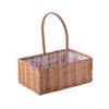 Handwoven Rattan Basket: Fruit, Picnic, Flower Tote for Festivals & Decor