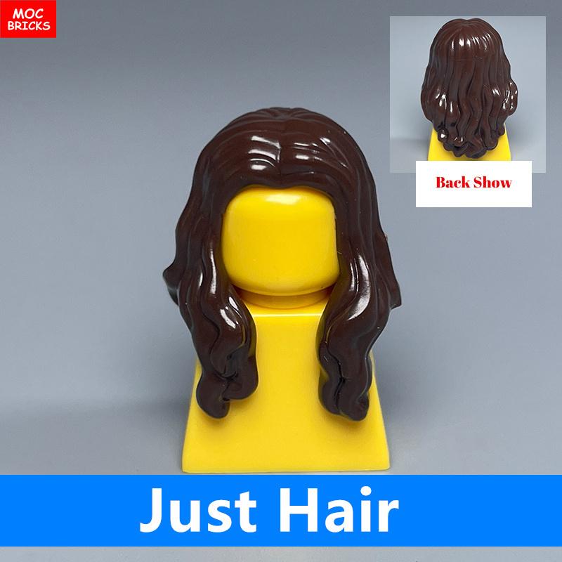 10pcs MOC Bricks 1014 1025 4cm Figure Female Women Hairs Assembled Particles Building Blocks Accessories Kids Toys Plastic Dolls