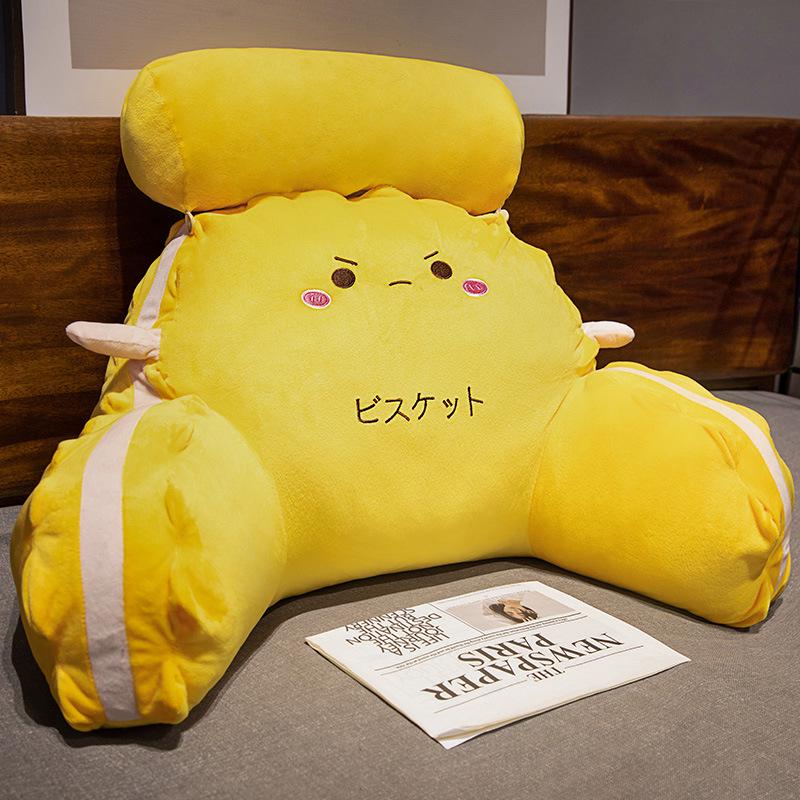 Cartoon Headboard Large Backrest Pillow for Student Dormitory: Soft Sofa, Bed, or Bay Window Reading and Lumbar Support Cushion