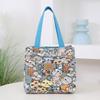 New canvas fashionable and lightweight handbag, hand carry to go to work, bring rice, lunch bag, aluminum foil insulation layer, lunch box bag