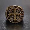 New Stainless Steel Ring CSPB Cross Gold Men's Stainless Steel Ring