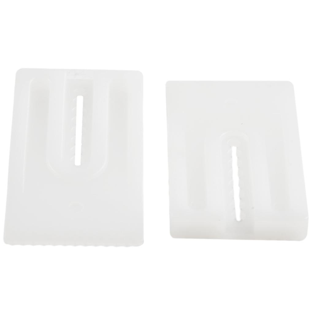 49*29*6.5mm 8pcs Toilet Shims High-quality Soft Plastic White