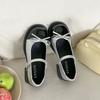 Mary Jane small leather shoes high heels French summer 2025 new retro thick heel bow single shoes small fragrant style