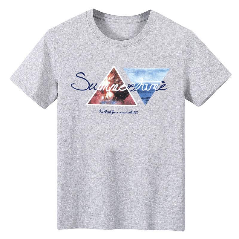 Men's Short Sleeve Summer Men's Short Sleeve Cotton T-Shirt Printed Trade Men's T-Shirt