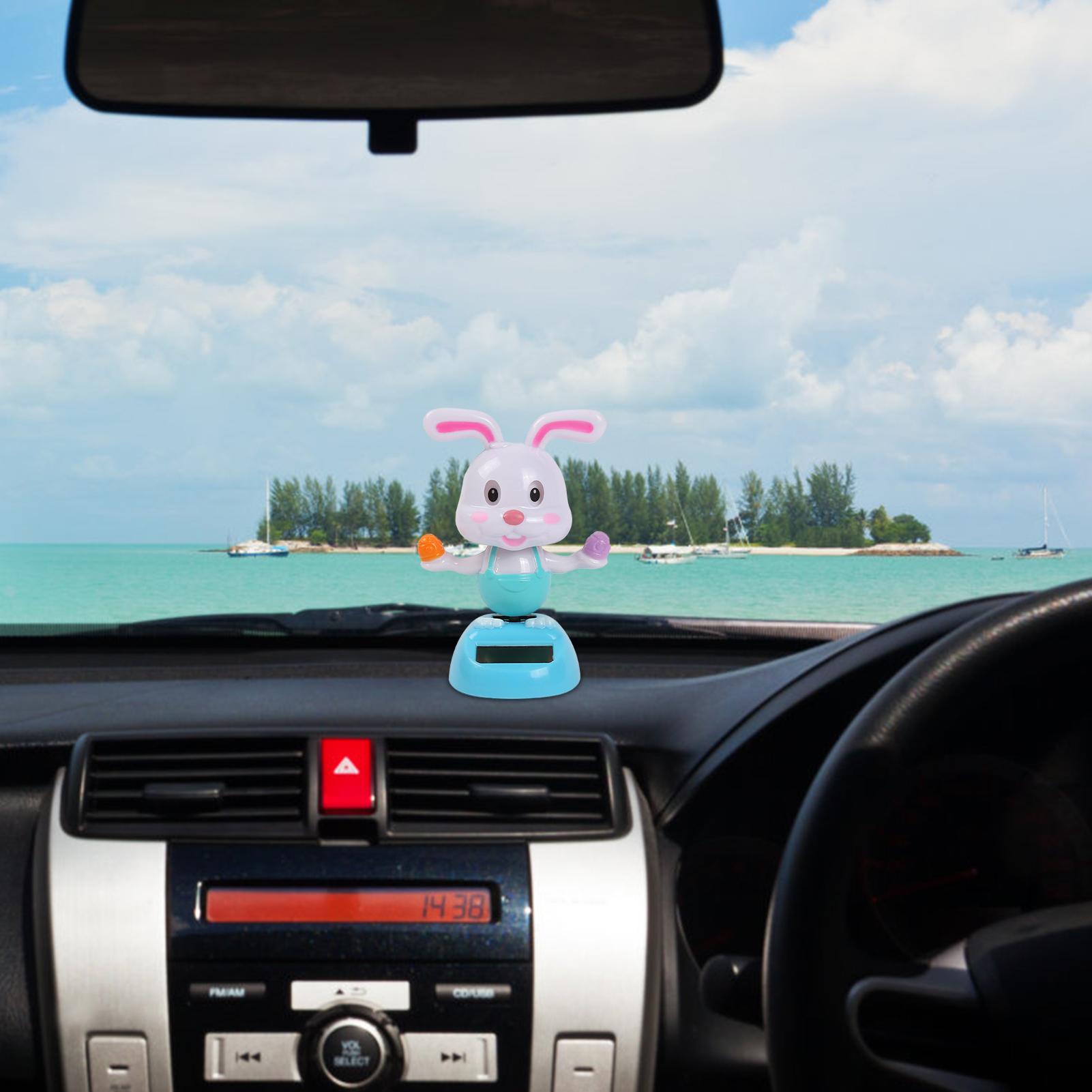 

Solar Dancing Figures Car Toy Cute Rabbit Solar Powered Dancing Toys Bobblehead Dashboard Car Interior Accessories Gift For United States