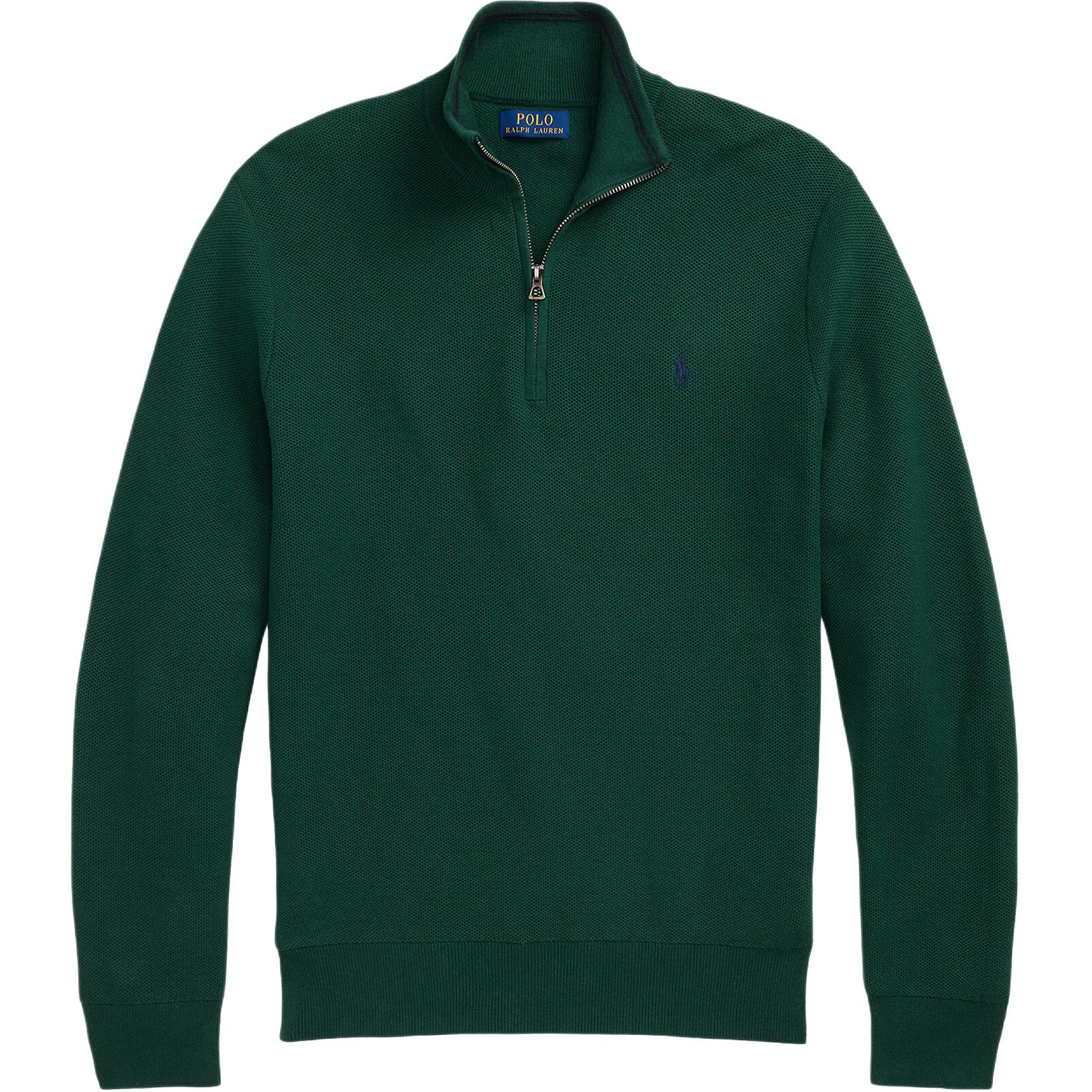 

Polo Ralph Lauren Однотонная толстовка с воротником-стойкой, молнией на половину длины и длинным рукавом Мужская толстовка 710932304-526 M