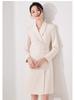 Aishangchen Mandarin Collar Long Sleeve A-line Dress with Frog Buttons