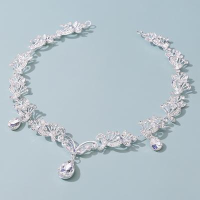 Wedding Hair Accessories Forest Floral Inlaid Crystal Diamond Prom Party Fashionable Bridal Headband