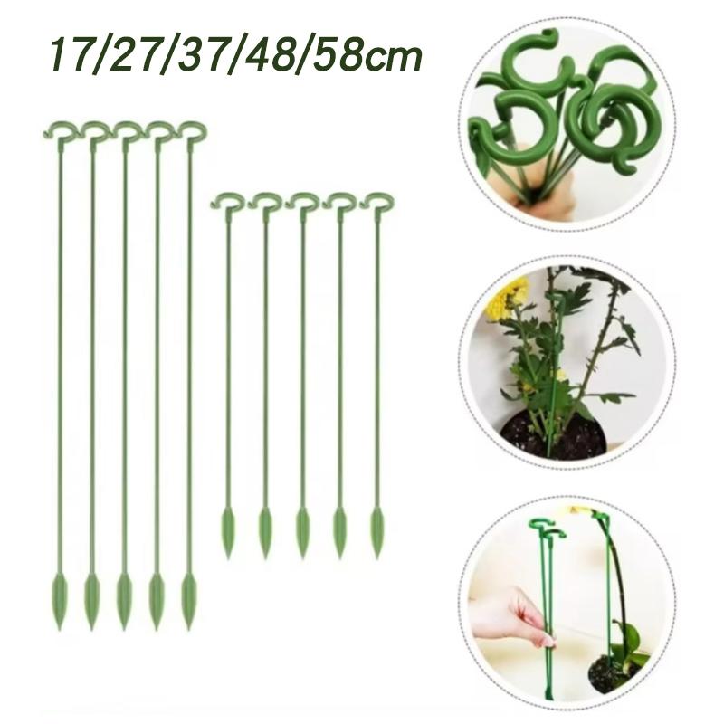 5/10/20Pcs Plant Supports Stand For Butterflies Orchid Flower Rose Stem Grow Holder Cilp Fixing Pole Garden Plant Stake Durable