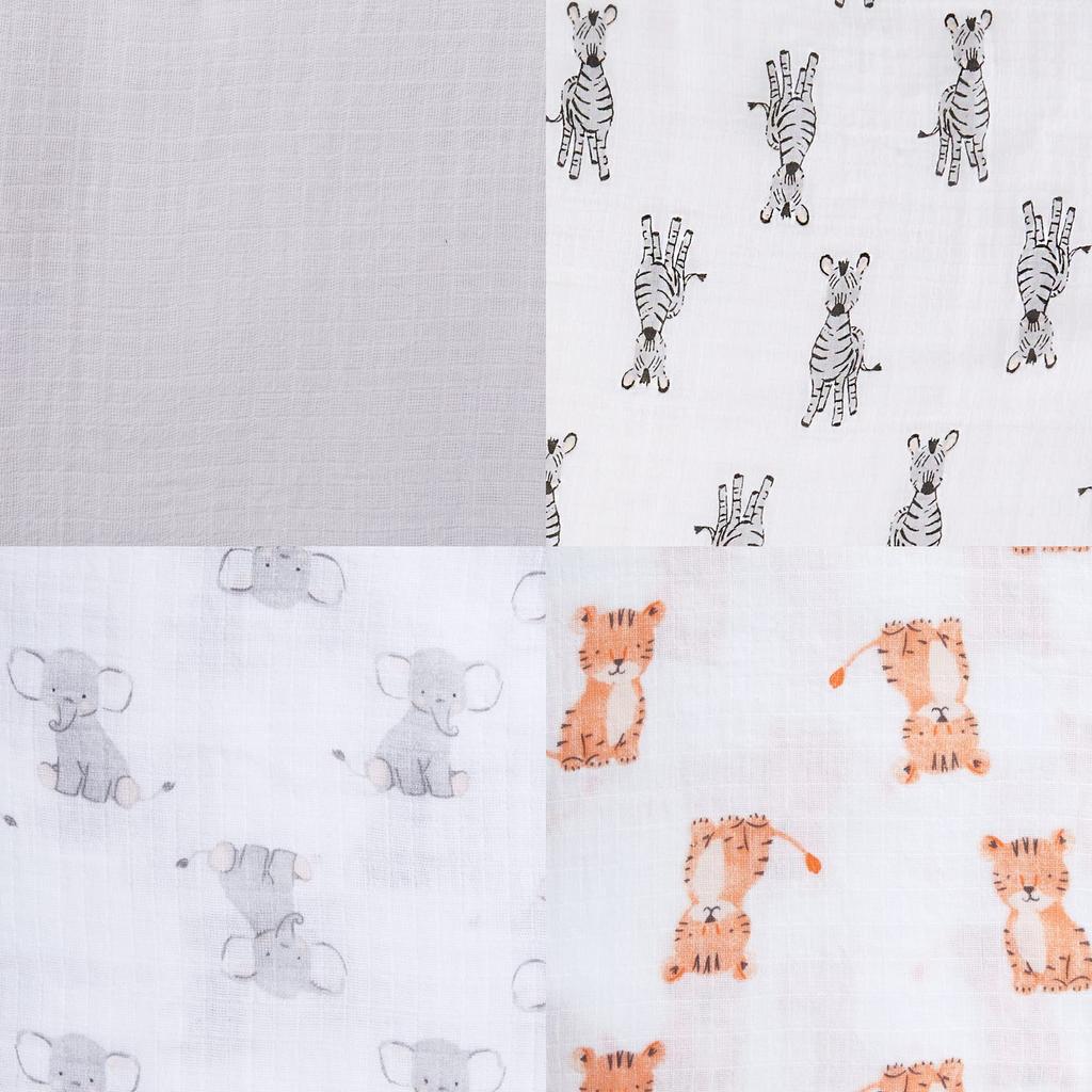 A Anay Swaddle J941B Safari Babes 112 cm x 112 cm [Aiden Essentials] Přibl.