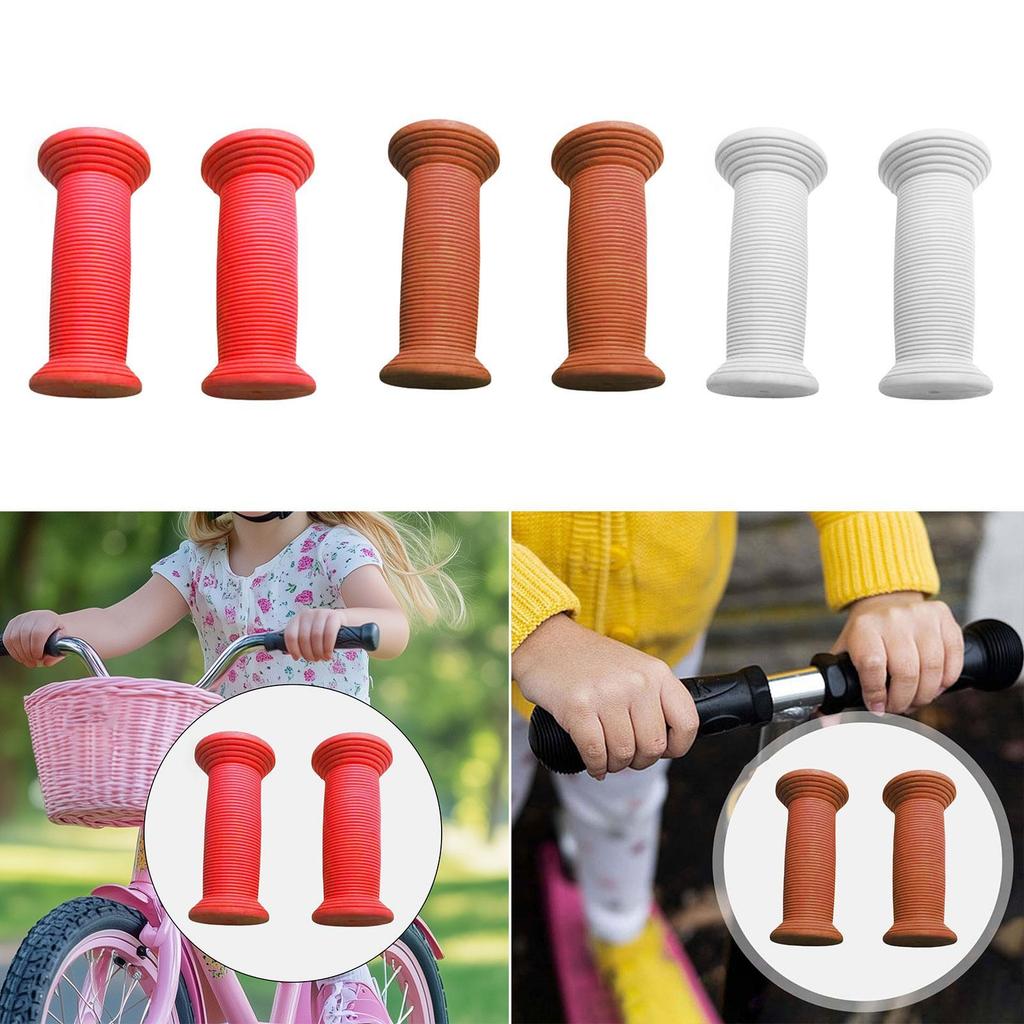 2x Kinderfahrrad Lenkergriffe Verschleißfeste Fahrradlenkergriffe für Laufräder Jungen Mädchen Mountainbikes Rollerfahrräder Kinder