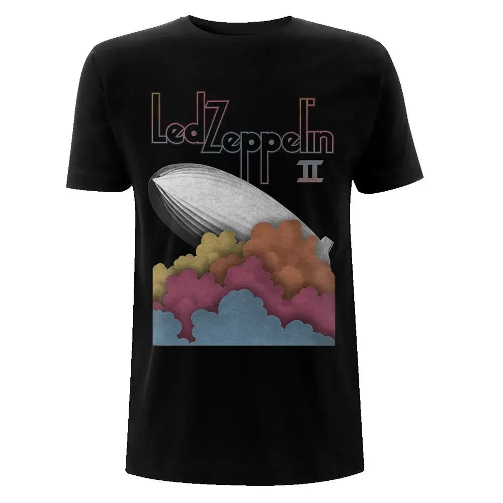 Rock Band Led Zeppelin Tshirt Unisex and Women Summer Gothic Y2K Clothing Fashion Casual Round Neck Short Sleeved Top Streetwear