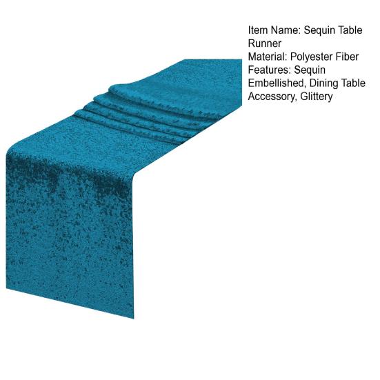 Sequin Table Runner 12x71 Inches Glitter Table Runner Party Table Decoration