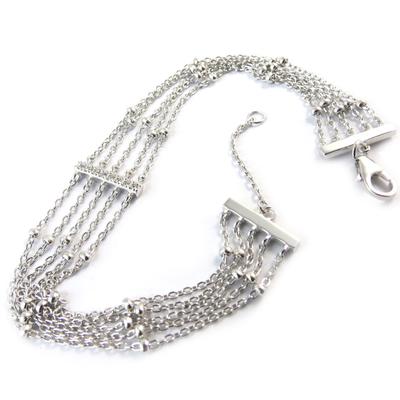 [P0194] - Silver Bracelet 'Sissi' Silver White (rhodium Plated)