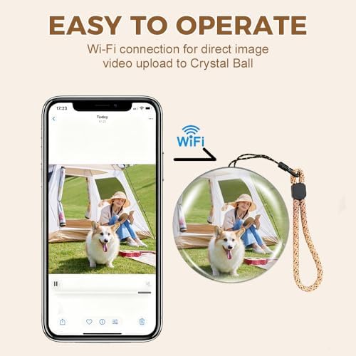 Video Crystal Ball Memory Sphere Art Glass Lamp 2.7" Crystal Ball Video Player Memory Orb Lamp Christmas Birthday Gift 2026 New