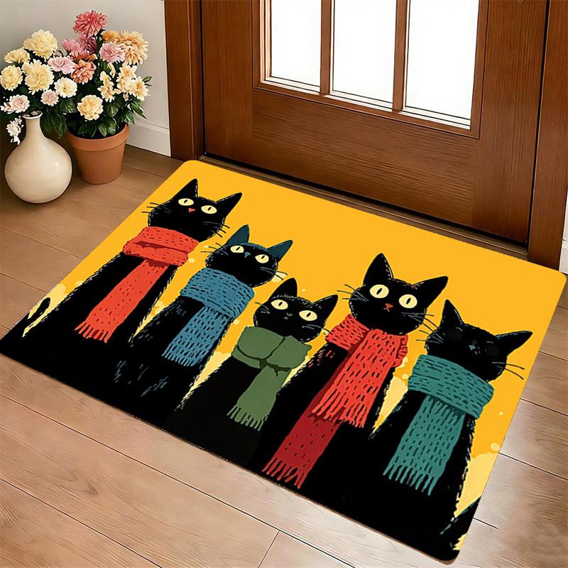 Cat Parade Living Room Nonslip Area Rug Soft Carpet For Bedroom Game Playroom Sofa Office Home Decor Doormat Christmas Gift C9302828