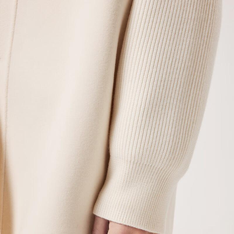 Men's 2024 Spring Cashmere Blend Double-Sided Woolen Overcoat