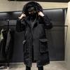 Homens de inverno para baixo jaqueta moda masculina para baixo jaqueta grossa e quente roupas masculinas seção estendida jaqueta quente parka