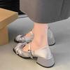 Fashion New Spring Autumn Mary Jane Shoes Fashion Shallow Round Toe Mid Heel Pumps Ladies Elegant Outdoor Single Shoes