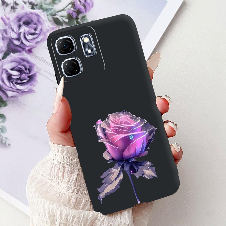 For Infinix Hot 50i Case X6531 New Fashion Flower Love Heart Pattern Soft Silicone Cover For Infinix Smart 9 Smart9 X6532 Bumper