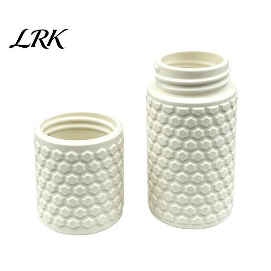 Portable Cotton Swab Case 3D Printed Storage Box, Mini Dustproof Spiral Cap Compact Personal Care Organizer, Honeycomb Appearance Container for Travel