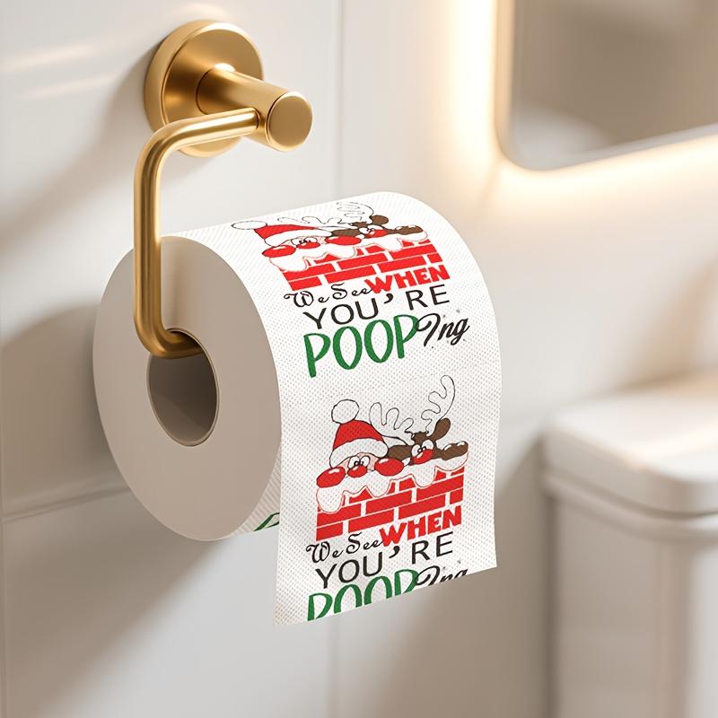 1/3 Stück Weihnachten Toilettenpapier Santa Festliche Tissue Rolle für Feiertagsfeiern Party Zuhause Abendessen Badezimmer Deko Papierhandtücher