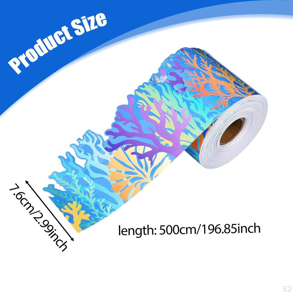 3-inch Wide Border for Bulletin Boards, Suitable Library, Home, Party, Living Room, Classroom,