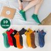5 Pairs 10 Pairs Cotton Letters Comfortable Breathable Men Ankle Sock Summer Hip Hop Harajuku Hipster Socks Men Funny Sock