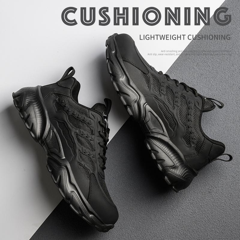 Work Safety Shoes For Men Lightweight Protective Work Sneakers Lightweight Men Shoes Breathable Shoes Anti-puncture Work Shoe