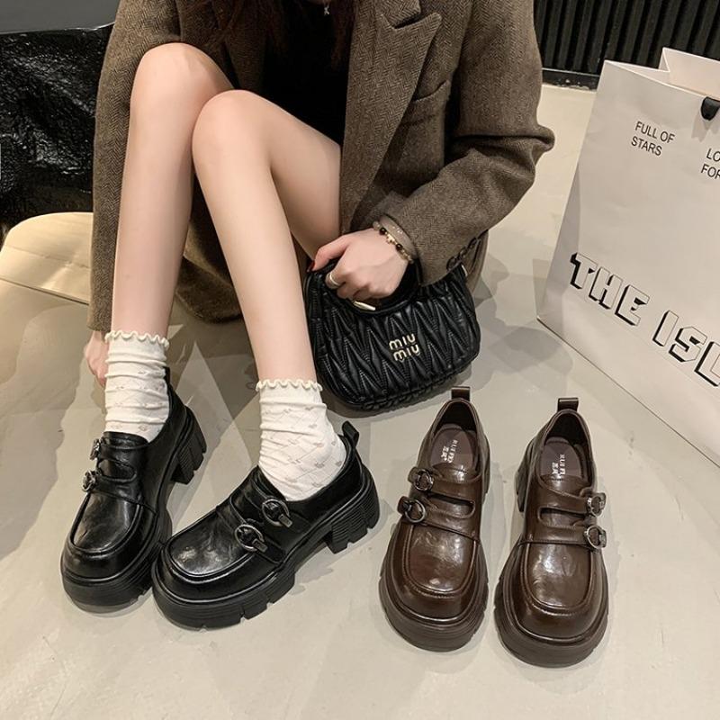 Fashion 2025 Brand Ladies Shoes Buckle Strap Women's High Heels Fashion Metal Decoration Office and Career New Best Seller Heels Women