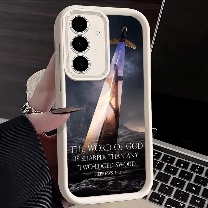 God Jesus Pray Cross Bible Soft Phone Case for Samsung Galaxy A17 A16 A26 A36 A56 A15 A25 A35 A55 A14 A24 A34 A54 A13 A23 A33 A5