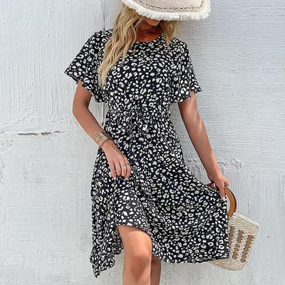 Summer New Women's Clothing Vacation Temperament Elegant Floral Dress