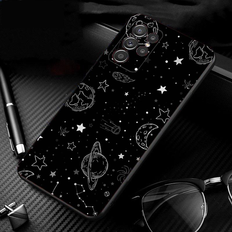 Universe Space Planet Phone Case For Samsung Galaxy S25 S24 S23 S22 S21 Ultra S24 S23 S22 S21 S25 Plus S24 S25 FE