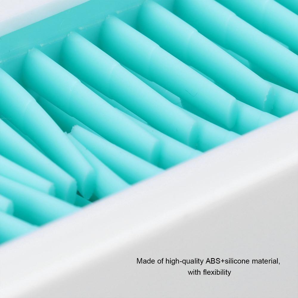 ABS+TPE Silicone Cosmetic Storage Box Portable Cosmetic Organizer Case Jewelry Storage
