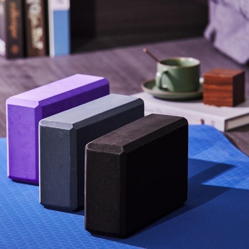 1pc Solid Color EVA Yoga Brick|Essential Yoga Gear&Fitness Accessories,Suitable for Body Shaping,Pilates and Stretching Exercise