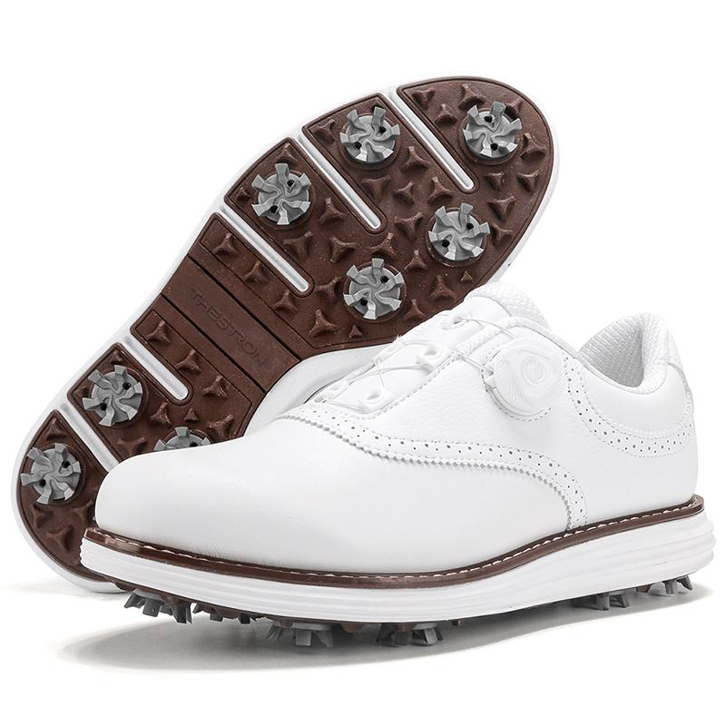 Professional Men's Golf Shoes Breathable Comfortable Sports Sneakers Non-Slip Breathable Leather Training Shoes Big Size 39-48