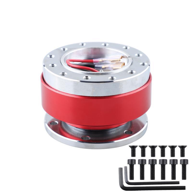 Быстросъемный адаптер рулевого колеса гоночного автомобиля для удобной модификации. Противоугонное основание для быстросъемного рулевого колеса.