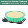 10Inch Charlotte Cake Pan Silicone Cheesecake Nonstick Round Silicone Baking Mold Cake Molds for Strawberry Shortcake Tart Pie