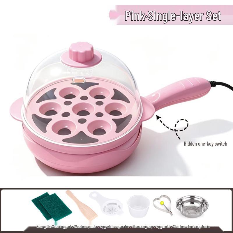 Canxiang Non-Stick Electric Frying Pan: Poached Eggs, Dumplings, Pot Stickers & Breakfast Cooker