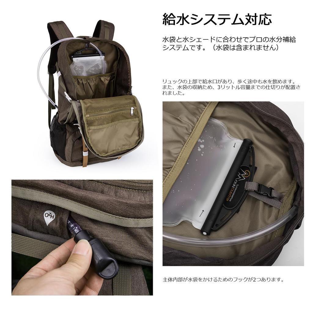 MOUNTAINTOP 40L Lightweight Hiking Backpack with YKK Waterproof Camping Hiking Large Capacity for Outdoor Women and Travel Zipper, Backpack, Rucksack,