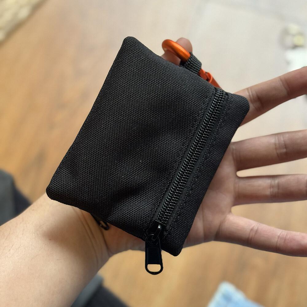 Multi Functional Mini ID Card Holder Mens and Womens Bank Credit Card Key Bus Subway Cards Sports Zipper Pouch with Lanyard