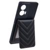For Motorola Edge 50 Fusion 5G Phone Case Rhombus Adhesive Card Bag with Kickstand RFID Blocking