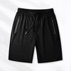 Pánské letní kalhoty Elastický pas Kapsy na zip Zůstaňte v suchu Strečové ledové hedvábí Atletické šortky na běhání Trénink Cyklistika Fitness šortky