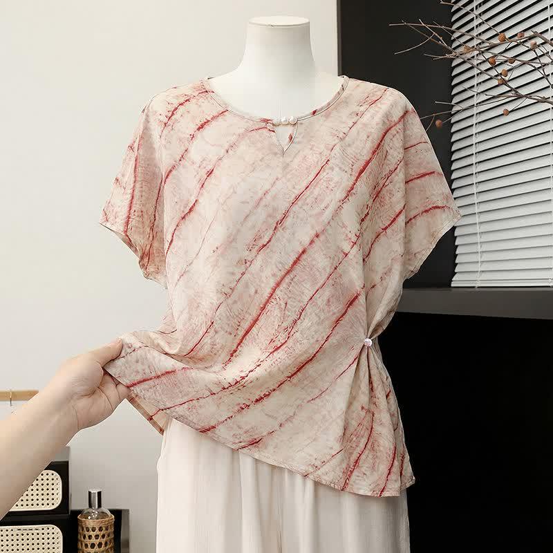 Xuexi Women s New Chinese Style Summer T-Shirt XL (up to 105 jin)